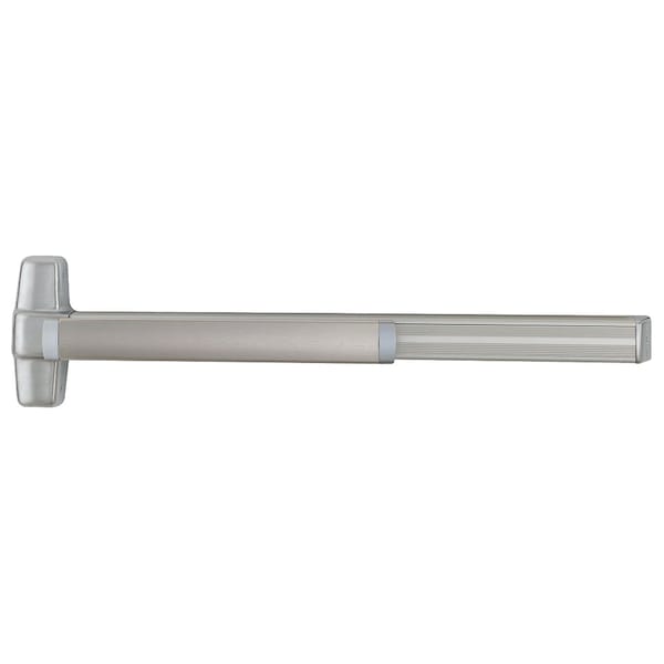 Grade 1 Concealed Vertical Rod Exit Bar, 36-in Fire-Rated Device, 80-in to 100-in Door Height, Exit